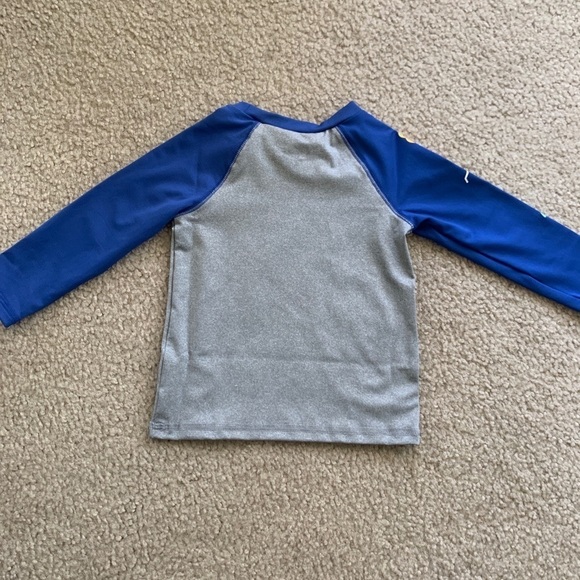 Cat & Jack 18 Month Summer Shark Rashguard Swim Top Blue Gray UPF 50+ P4 - Picture 6 of 6
